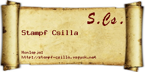 Stampf Csilla névjegykártya